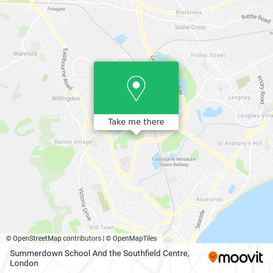 Summerdown School And the Southfield Centre map