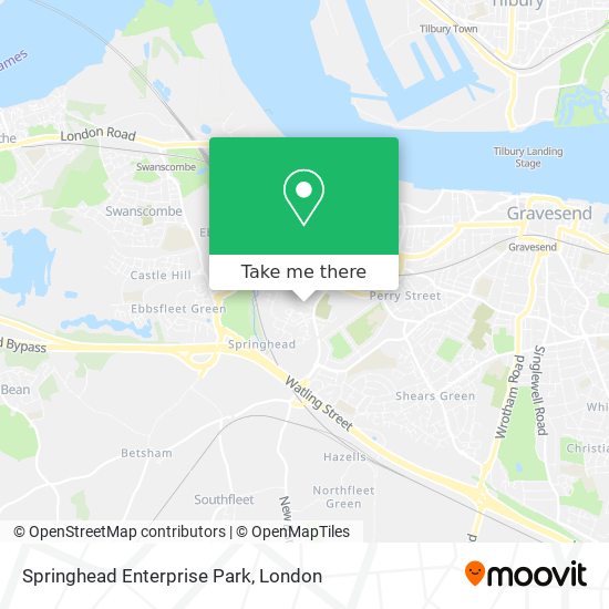 Springhead Enterprise Park map