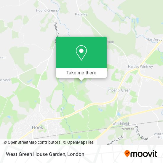 West Green House Garden map