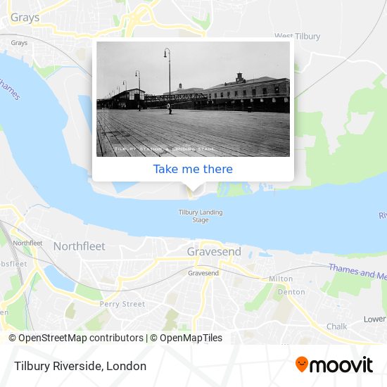 Tilbury Riverside map