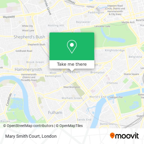 Mary Smith Court map