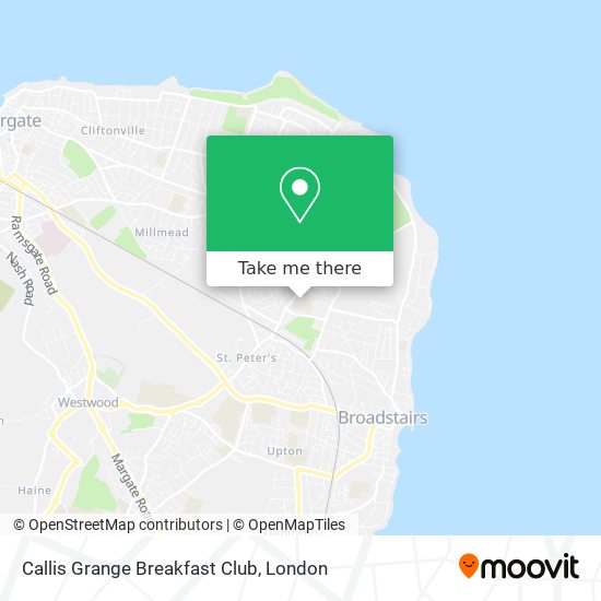 Callis Grange Breakfast Club map
