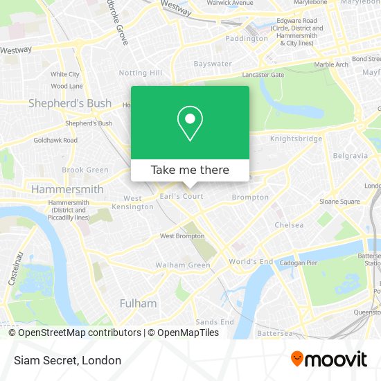 Siam Secret map