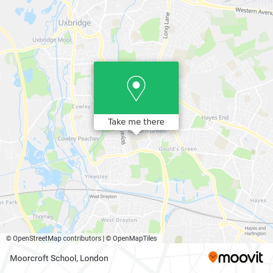 Moorcroft School map