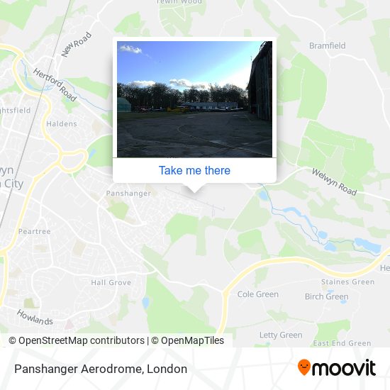 Panshanger Aerodrome map