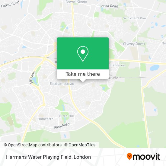 Harmans Water Playing Field map
