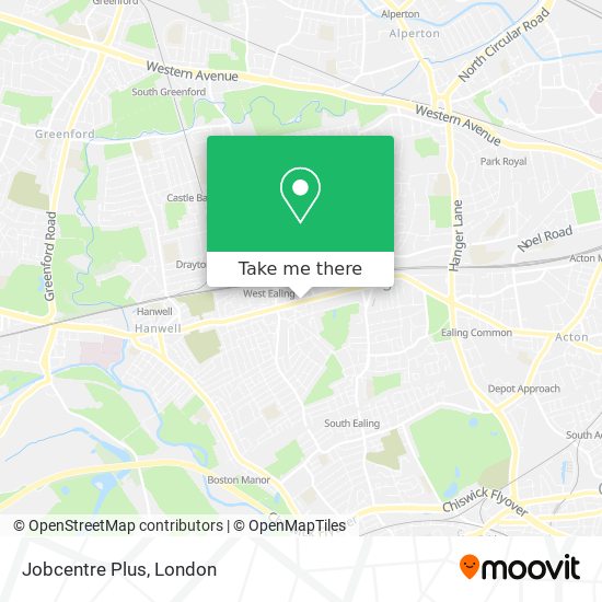 Jobcentre Plus map
