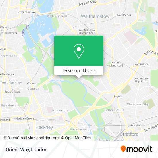 Orient Way map