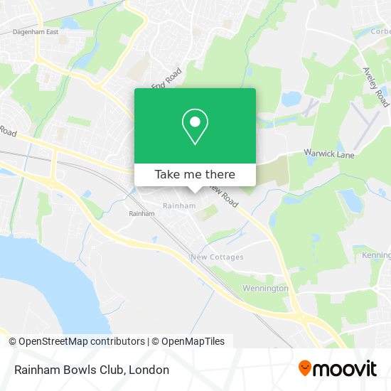 Rainham Bowls Club map
