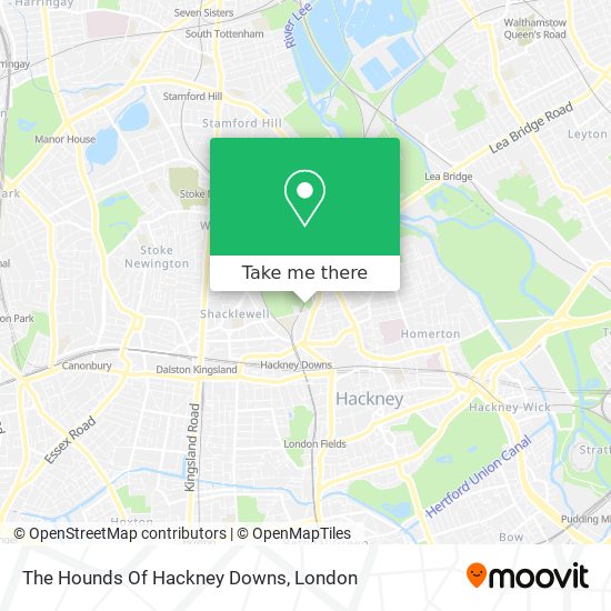 The Hounds Of Hackney Downs map