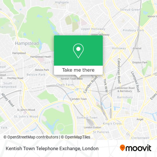 Kentish Town Telephone Exchange map