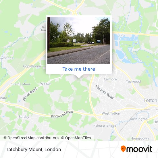 Tatchbury Mount map