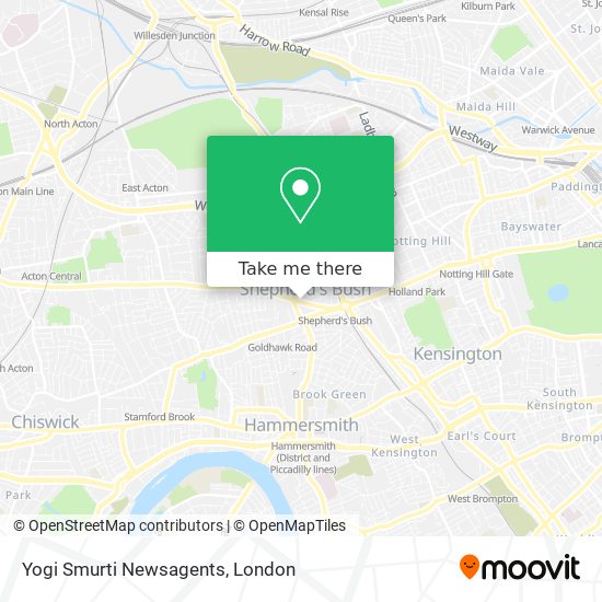 Yogi Smurti Newsagents map