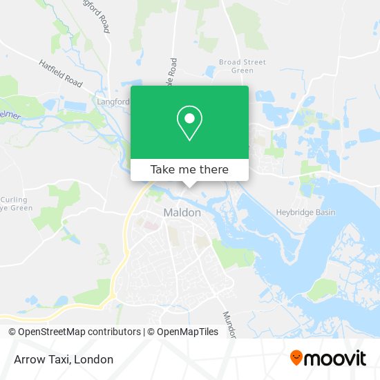 Arrow Taxi map