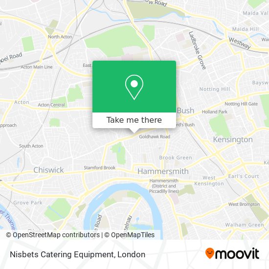 Nisbets Catering Equipment map