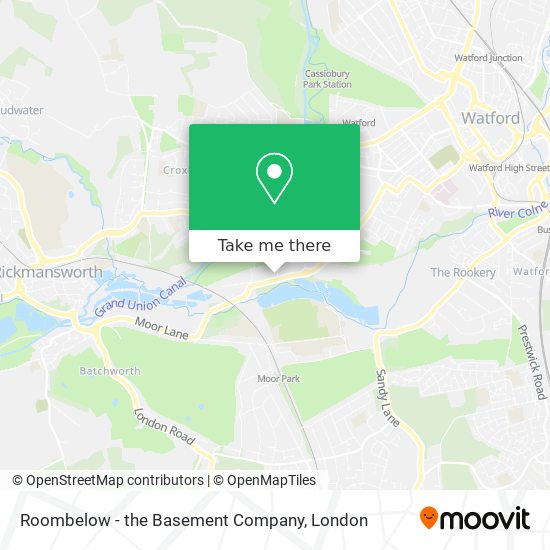 Roombelow - the Basement Company map