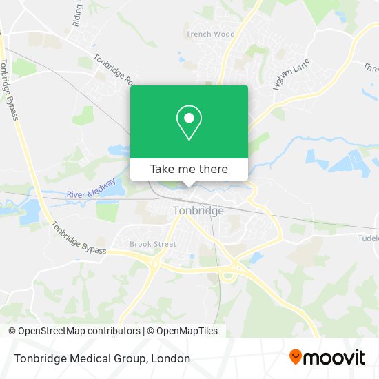 Tonbridge Medical Group map