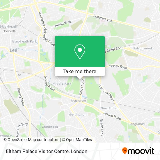 Eltham Palace Visitor Centre map