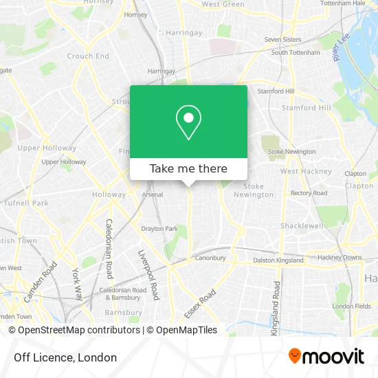 Off Licence map
