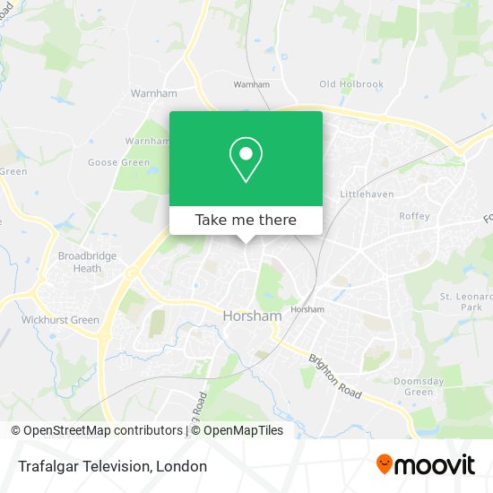 Trafalgar Television map