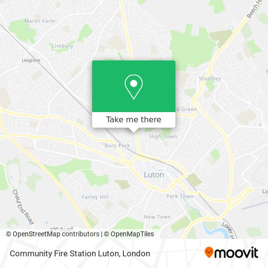 Community Fire Station Luton map