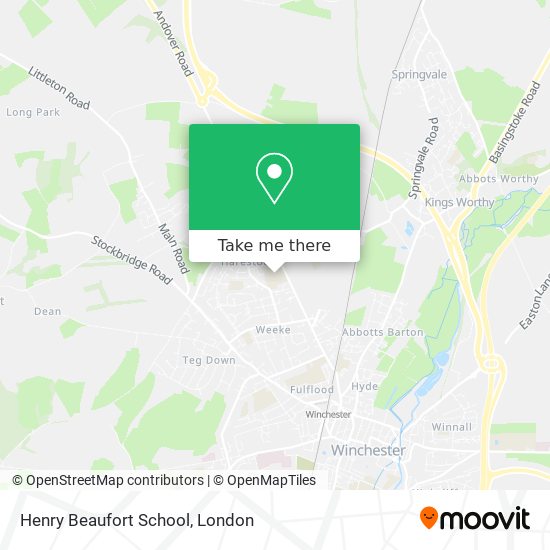 Henry Beaufort School map