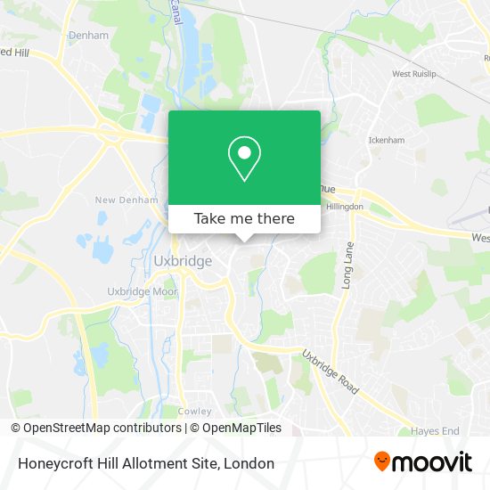 Honeycroft Hill Allotment Site map