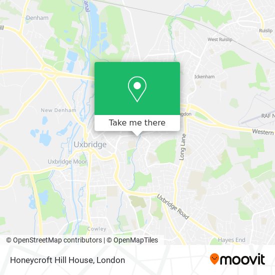 Honeycroft Hill House map