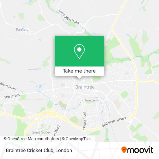 Braintree Cricket Club map