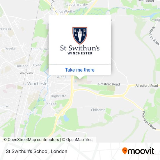 St Swithun's School map