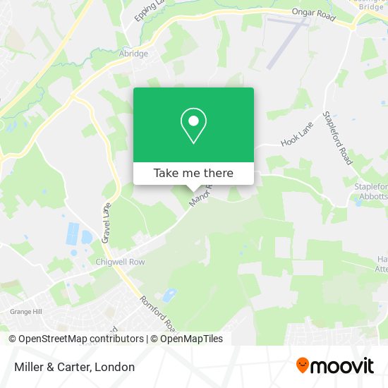 Miller & Carter map