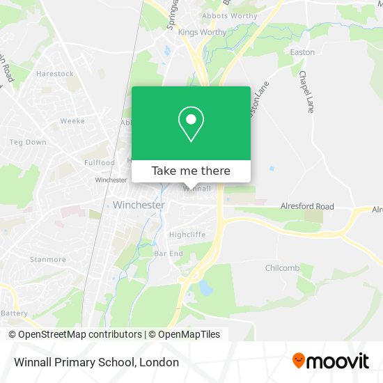 Winnall Primary School map