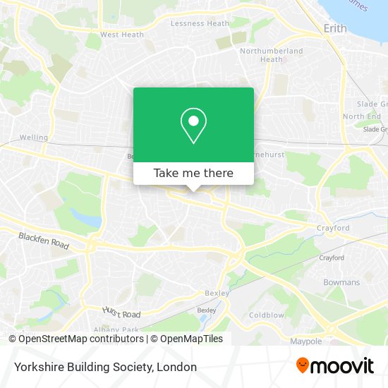 Yorkshire Building Society map