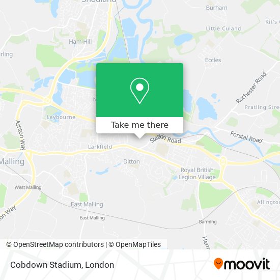 Cobdown Stadium map