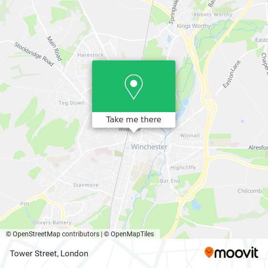 Tower Street map