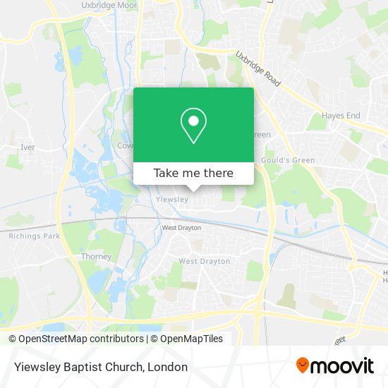 Yiewsley Baptist Church map
