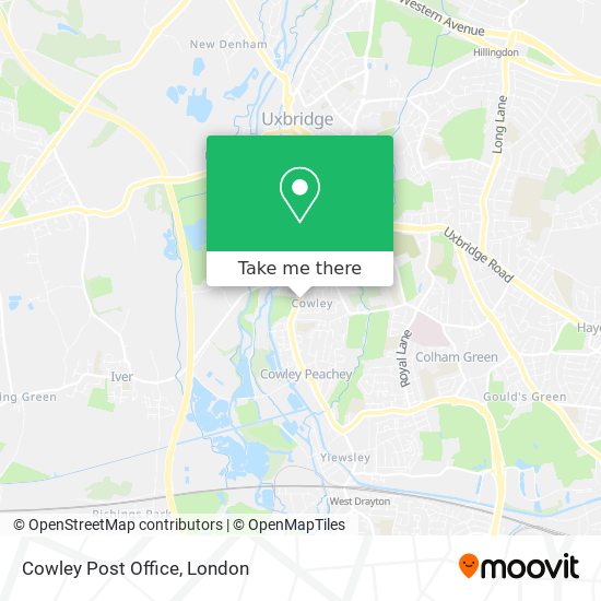 Cowley Post Office map