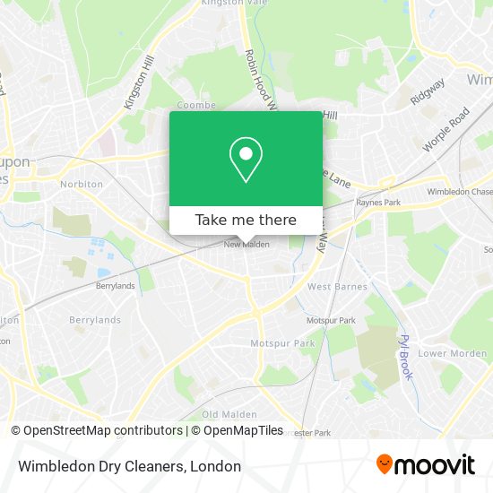 Wimbledon Dry Cleaners map