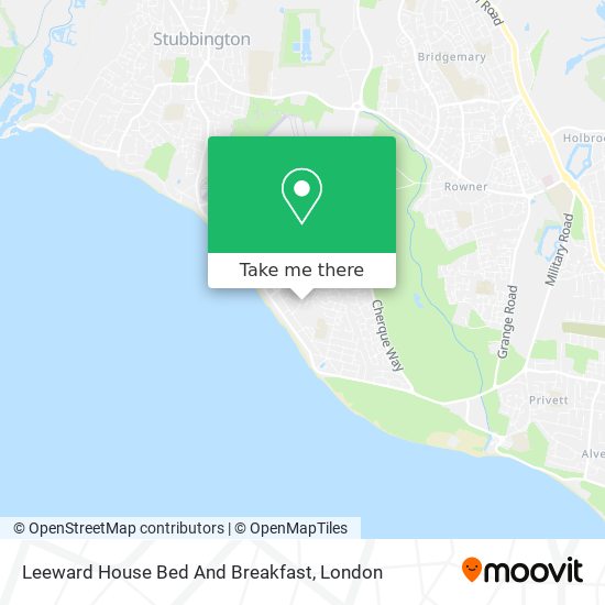 Leeward House Bed And Breakfast map