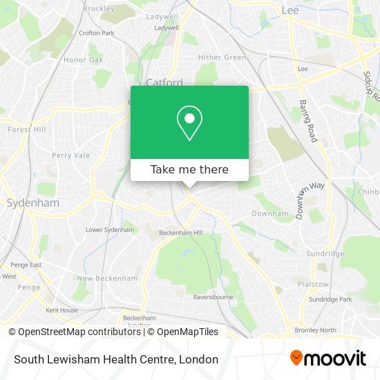 South Lewisham Health Centre map