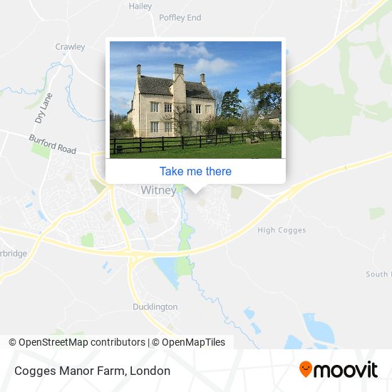 Cogges Manor Farm map