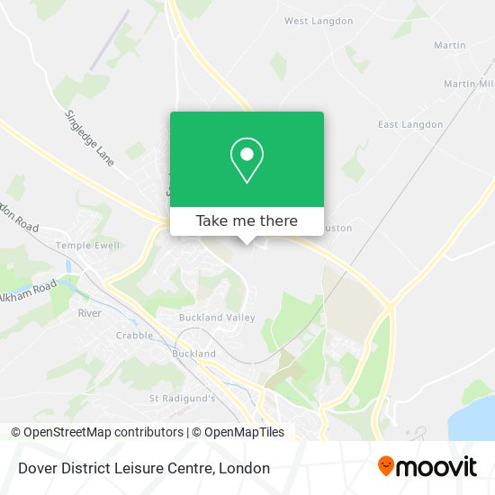 Dover District Leisure Centre map