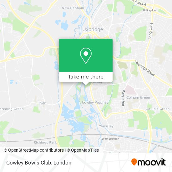 Cowley Bowls Club map