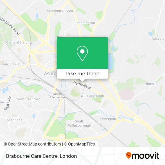 Brabourne Care Centre map