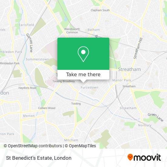 St Benedict's Estate map