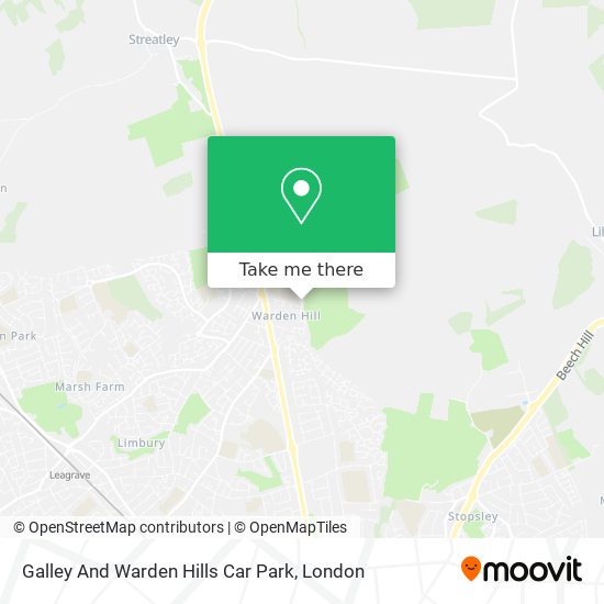 Galley And Warden Hills Car Park map