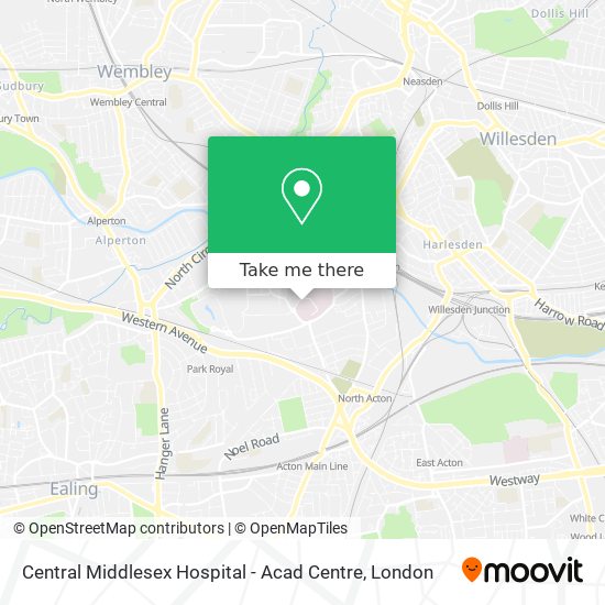 Central Middlesex Hospital - Acad Centre map