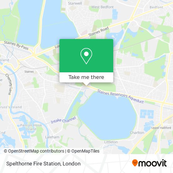 Spelthorne Fire Station map