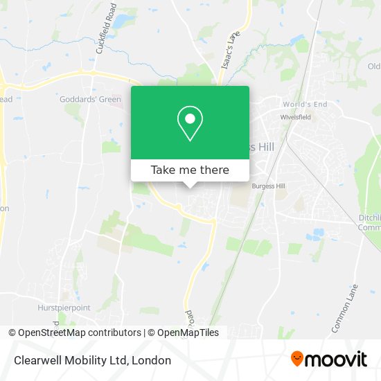 Clearwell Mobility Ltd map
