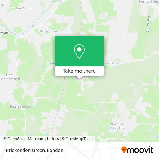 Brickendon Green map